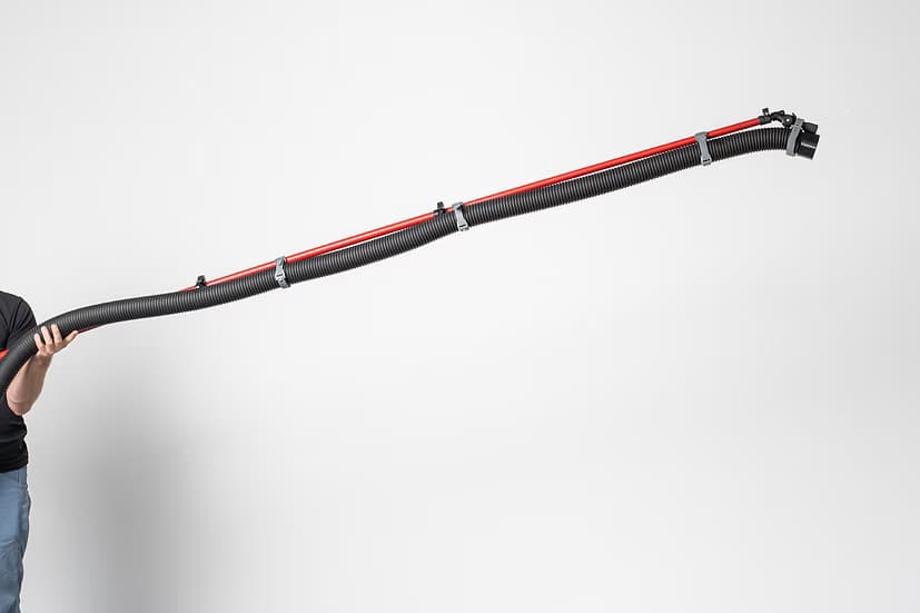 Telescoping applicator wand fully extended